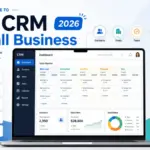 Best CRM for small business 2026 comparison with CRM dashboard and top software options