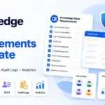 Knowledge Base Requirements Template with SSO, RBAC, SCIM, audit logs, analytics, security, and compliance checklist