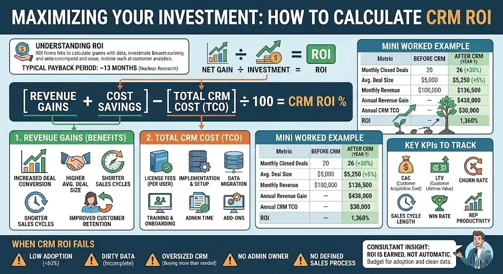 How to Calculate CRM ROI