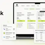 Zendesk Pricing featured image showing plan cards, add-on costs, and cost-at-scale calculator