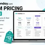 Featured image for monday.com CRM Pricing 2026 showing plan comparison, per-user costs, feature breakdown, and hidden costs.