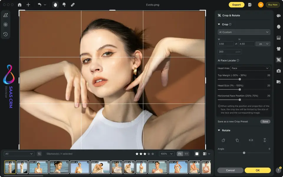 Evoto AI β Best for Portrait Retouching