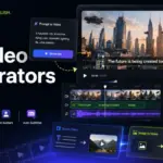 Best AI Video Generators 2026 featured image showing AI video editor, prompt-to-video tools, avatars, subtitles, and video timeline