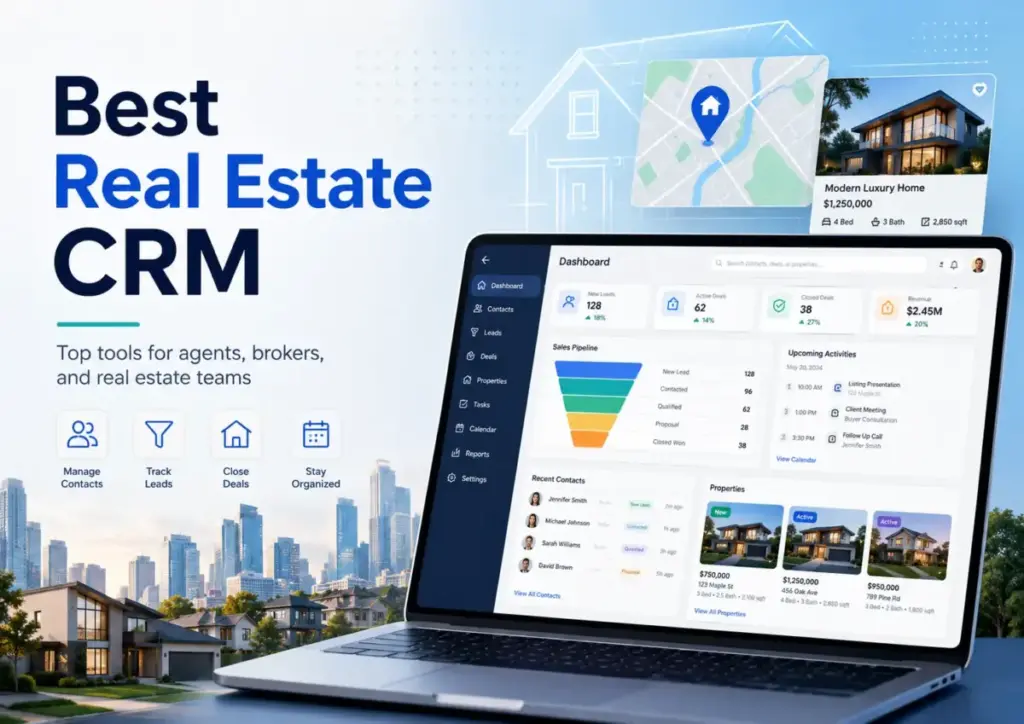 Best Real Estate CRM dashboard for agents, brokers, and real estate teams