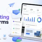 Best Email Marketing Platforms dashboard with email automation, audience segmentation, campaign analytics, and inbox UI.
