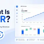 Featured image for What Is ARR showing an ARR analytics dashboard, recurring revenue icon, growth chart, and Annual Recurring Revenue label.