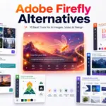 Adobe Firefly Alternatives 2026 featured image showing AI tools for image generation, video creation, typography, vector design, and creative editing.
