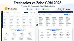 Freshsales vs Zoho CRM 2026 pricing AI features comparison guide