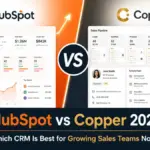 HubSpot vs Copper 2026 CRM comparison for growing sales teams