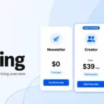 Kit Pricing featured image showing Newsletter, Creator, and Pro pricing cards