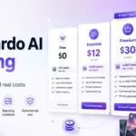 Leonardo AI pricing featured image with Free, Essential, Premium, and Ultimate plans