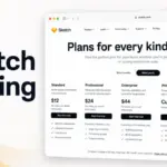 Sketch Pricing featured image showing a browser-style mockup of Sketch pricing plans with Standard, Professional, Enterprise, Private Cloud, and Mac-only license.