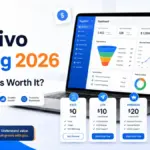 Apptivo Pricing 2026 plan comparison with CRM dashboard and pricing cards