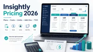 Insightly Pricing 2026 guide comparing plans, costs, limits, add-ons, and total cost of ownership.